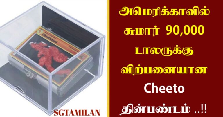 Cheeto Samurai அமெரிக்காவில் சுமார் 90,000 டாலருக்கு விற்பனையான Cheeto தின்பண்டம் ...