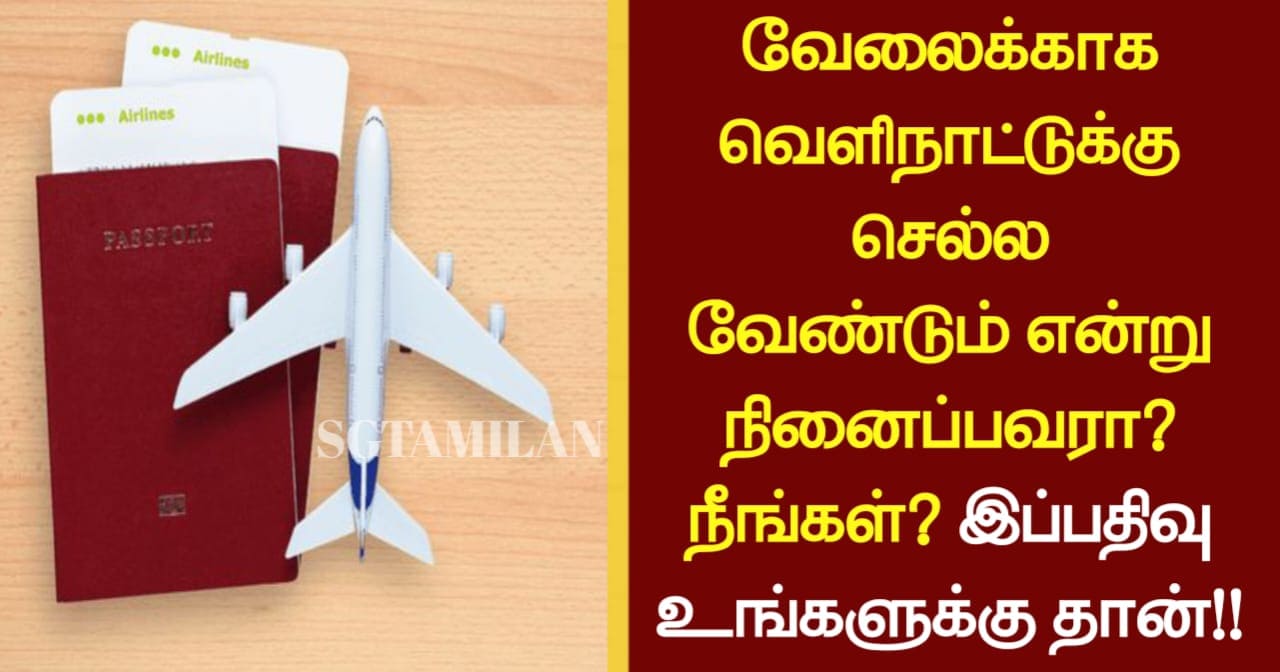 வேலைக்காக வெளிநாட்டுக்கு செல்ல வேண்டும் என்று நினைப்பவரா? நீங்கள்? இப்பதிவு உங்களுக்கு தான்!!