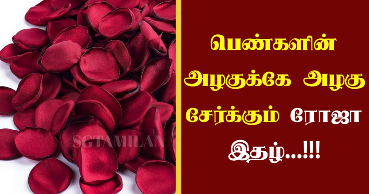 பெண்களின் அழகுக்கே அழகு சேர்க்கும் ரோஜா இதழ்…!!!