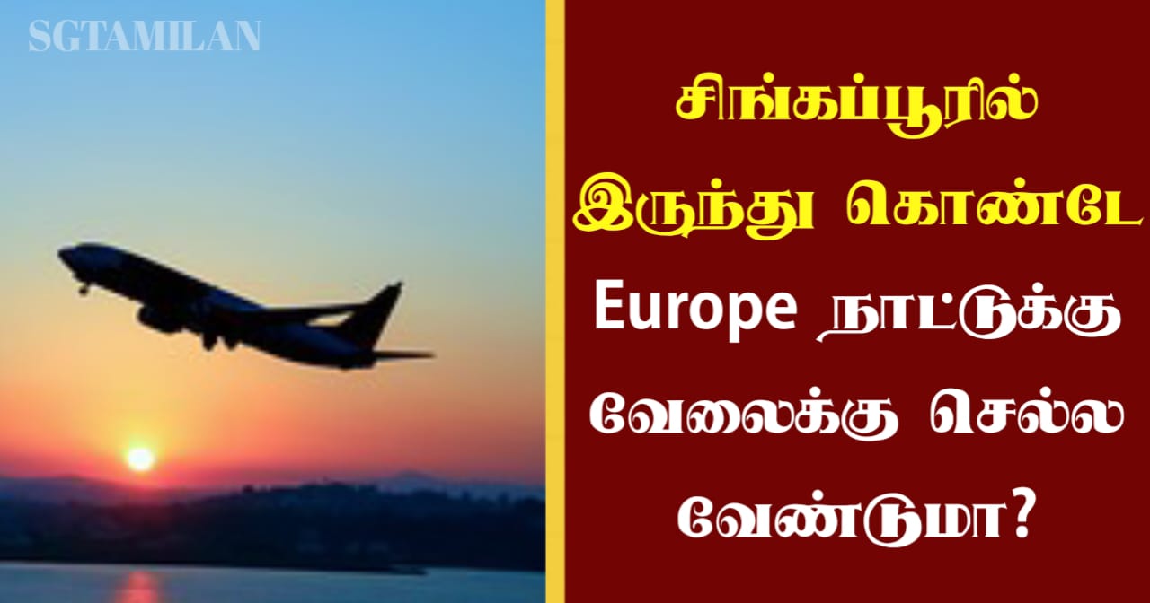 சிங்கப்பூரில் இருந்து கொண்டே Europe நாட்டுக்கு வேலைக்கு செல்ல வேண்டுமா?