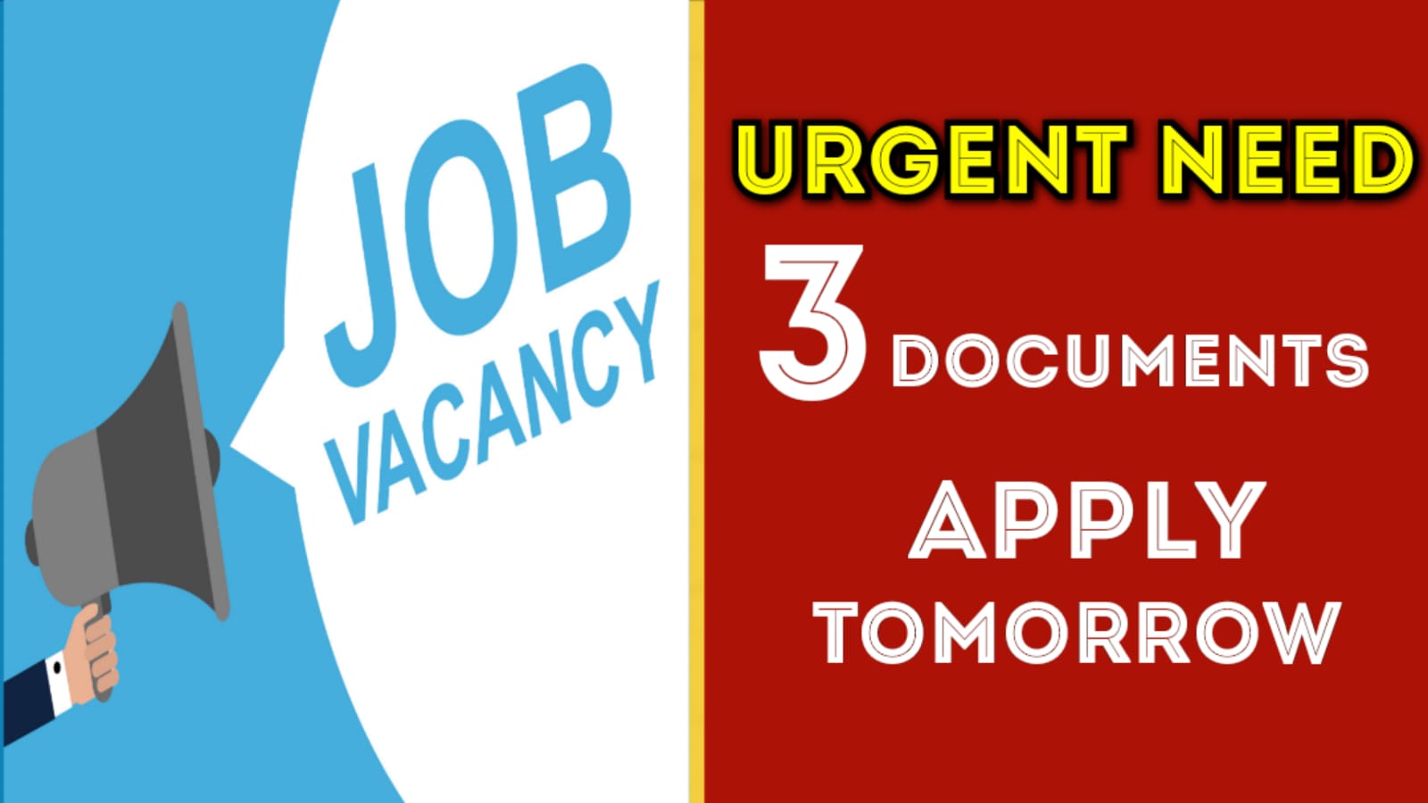 Urgently need 3 document apply tomorrow!