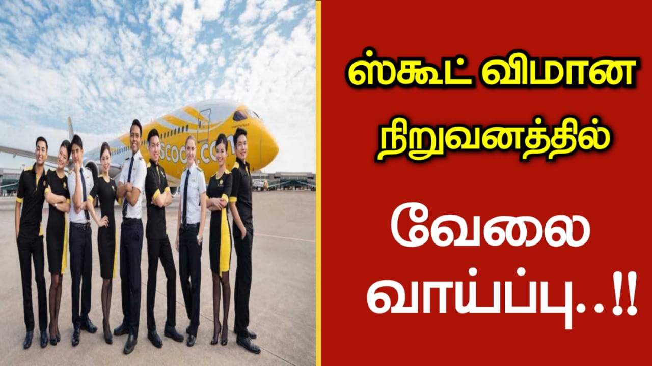 ஸ்கூட் விமான நிறுவனத்தில் வேலைவாய்ப்பு :