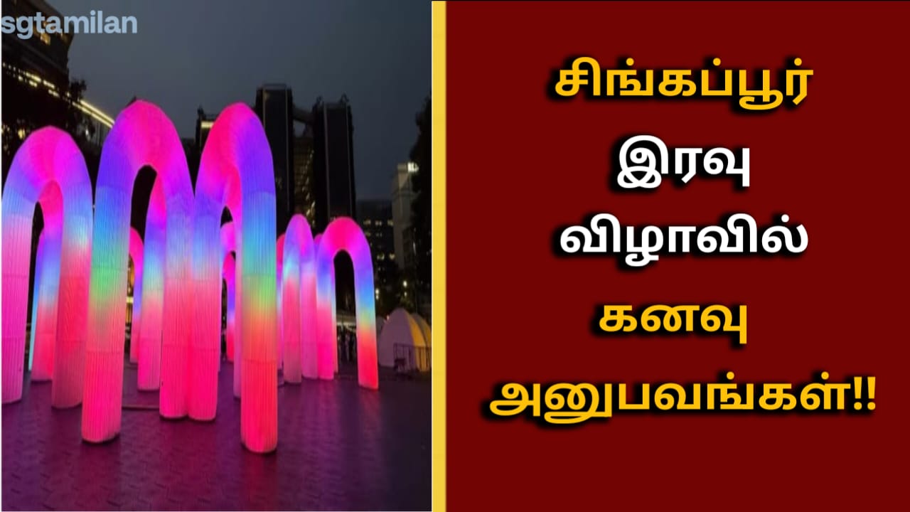 சிங்கப்பூர் இரவு விழாவில் கனவு அனுபவங்கள்..!!!