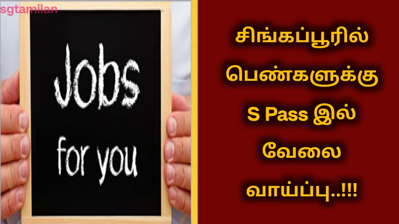 சிங்கப்பூரில் பெண்களுக்கு S Pass இல் வேலை வாய்ப்பு..!!!