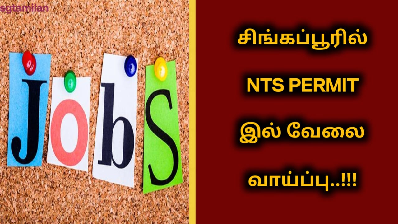 சிங்கப்பூரில் NTS PERMIT இல் வேலை வாய்ப்பு..!!