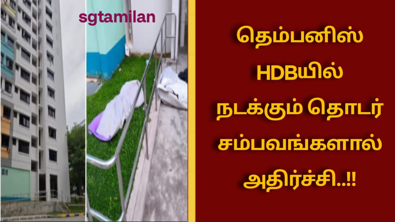 தெம்பனிஸ் HDBயில் நடக்கும் தொடர் சம்பவங்களால் அதிர்ச்சி..!!