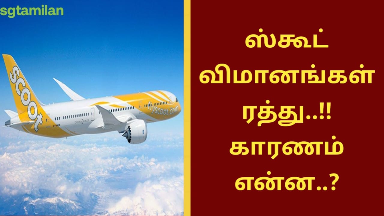 ஸ்கூட் விமானங்கள் ரத்து..!! காரணம் என்ன..?