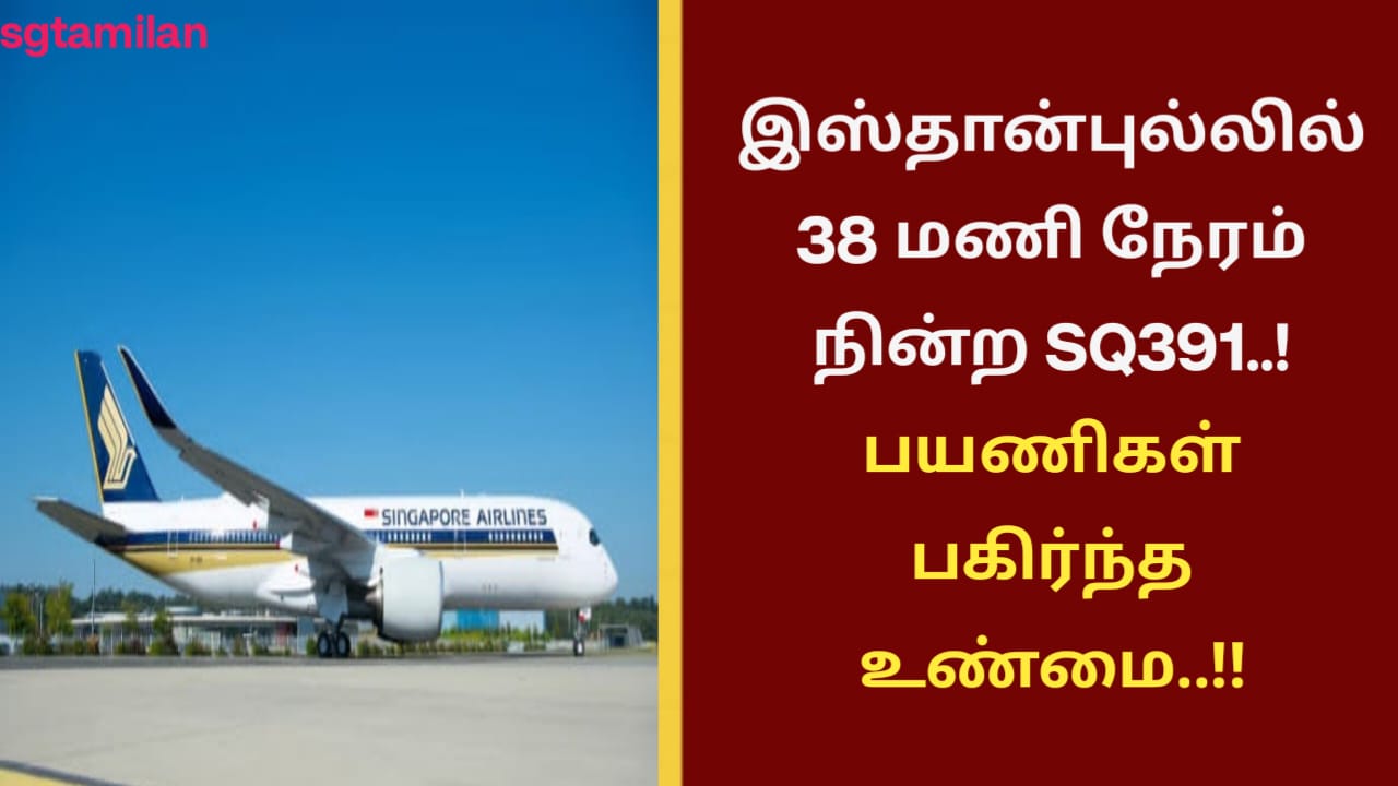 இஸ்தான்புல்லில் 38 மணி நேரம் நின்ற SQ391..! பயணிகள் பகிர்ந்த உண்மை..!!