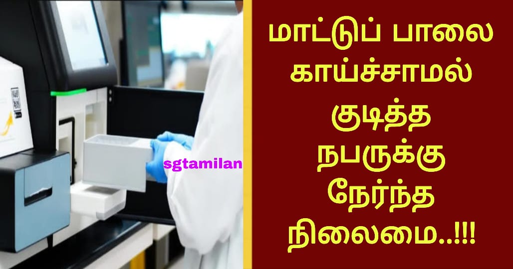 மாட்டுப் பாலை காய்ச்சாமல் குடித்த நபருக்கு நேர்ந்த நிலைமை..!!!