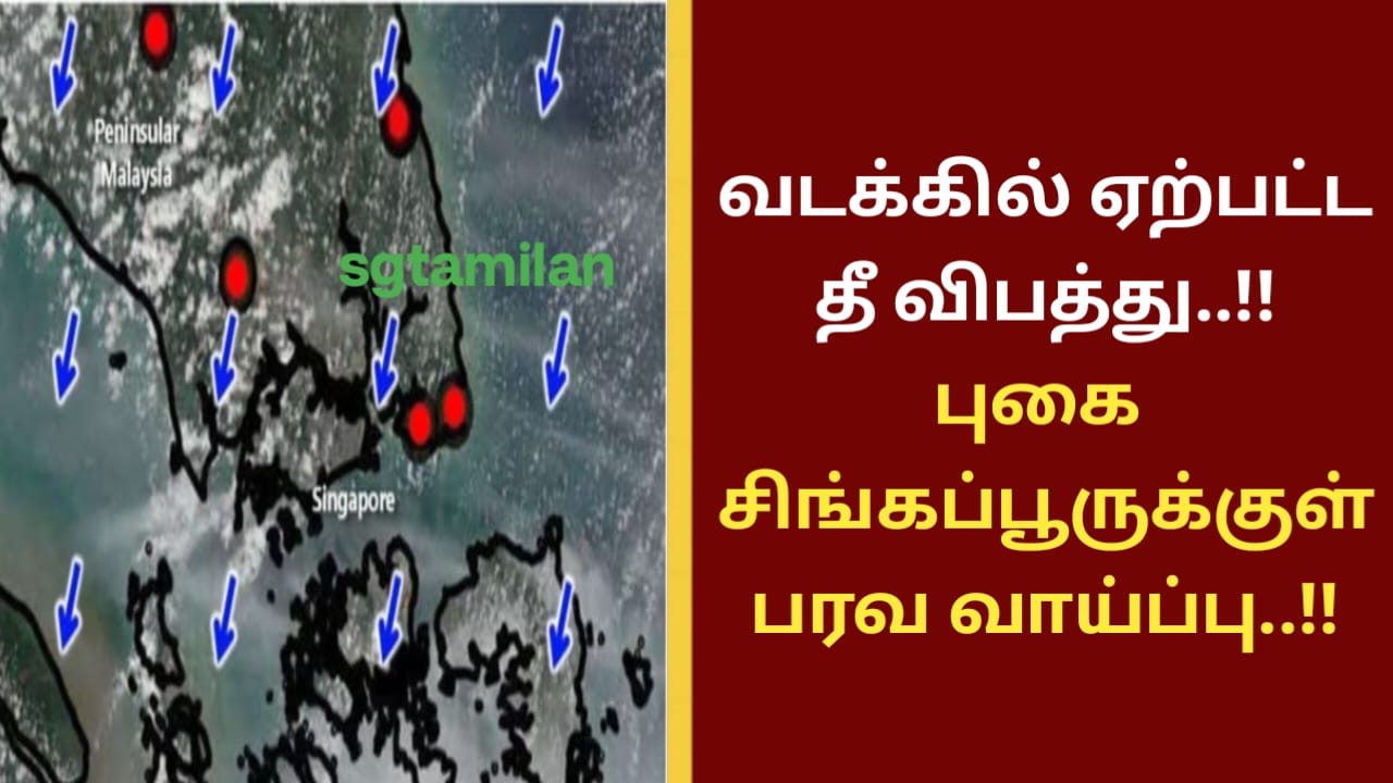 வடக்கில் ஏற்பட்ட தீ விபத்து..!! புகை சிங்கப்பூருக்குள் பரவ வாய்ப்பு..!!