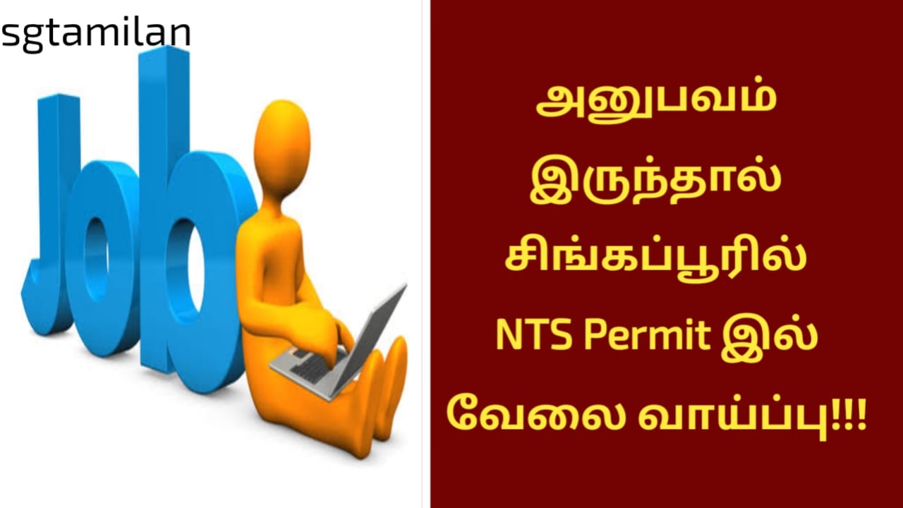 அனுபவம் இருந்தால் சிங்கப்பூரில் NTS Permit இல் வேலை வாய்ப்பு!!!
