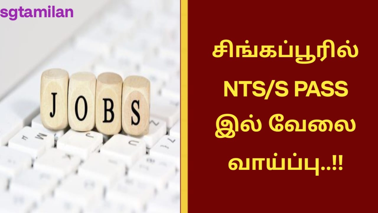 சிங்கப்பூரில் NTS/S PASS இல் வேலை வாய்ப்பு..!!