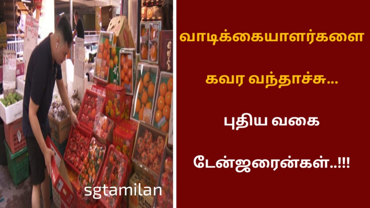 வாடிக்கையாளர்களை  கவர வந்தாச்சு…புதிய வகை டேன்ஜரைன்கள்..!!!