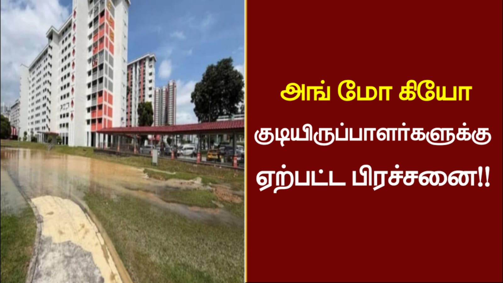 அங் மோ கியோ குடியிருப்பாளர்களுக்கு ஏற்பட்ட பிரச்சனை..!!