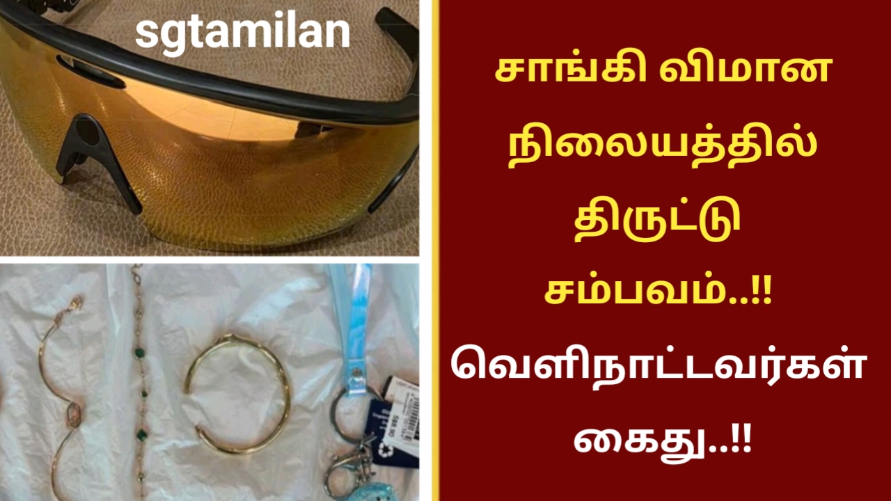 சாங்கி விமான நிலையத்தில் திருட்டு சம்பவம்..!! வெளிநாட்டவர்கள் கைது..!!