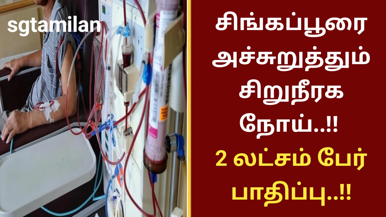 சிங்கப்பூரை அச்சுறுத்தும் சிறுநீரக நோய்..!! 2 லட்சம் பேர் பாதிப்பு..!!