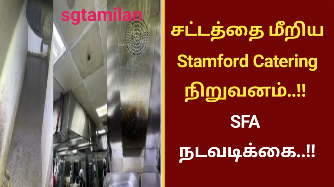 சட்டத்தை மீறிய Stamford Catering நிறுவனம்..!! SFA நடவடிக்கை..!!