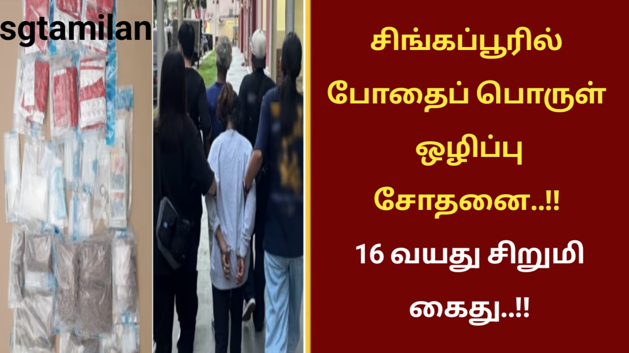 சிங்கப்பூரில் போதைப் பொருள் ஒழிப்பு சோதனை..!! 16 வயது சிறுமி கைது..!!