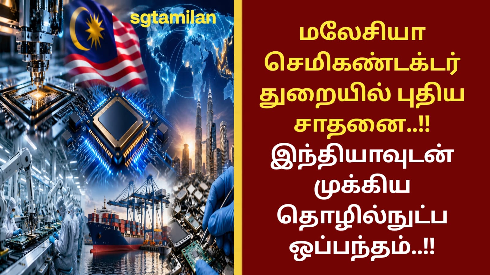 மலேசியா: செமிகண்டக்டர் துறையில் புதிய சாதனை..!! இந்தியாவுடன் முக்கிய தொழில்நுட்ப ஒப்பந்தம்..!!