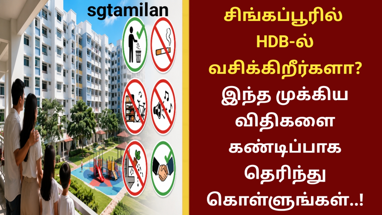 சிங்கப்பூரில் HDB-ல் வசிக்கிறீர்களா? இந்த முக்கிய விதிகளை கண்டிப்பாக தெரிந்து கொள்ளுங்கள்..!