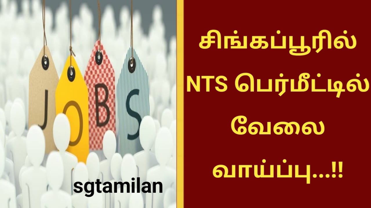 சிங்கப்பூரில் NTS பெர்மீட்டில் வேலை வாய்ப்பு…!!