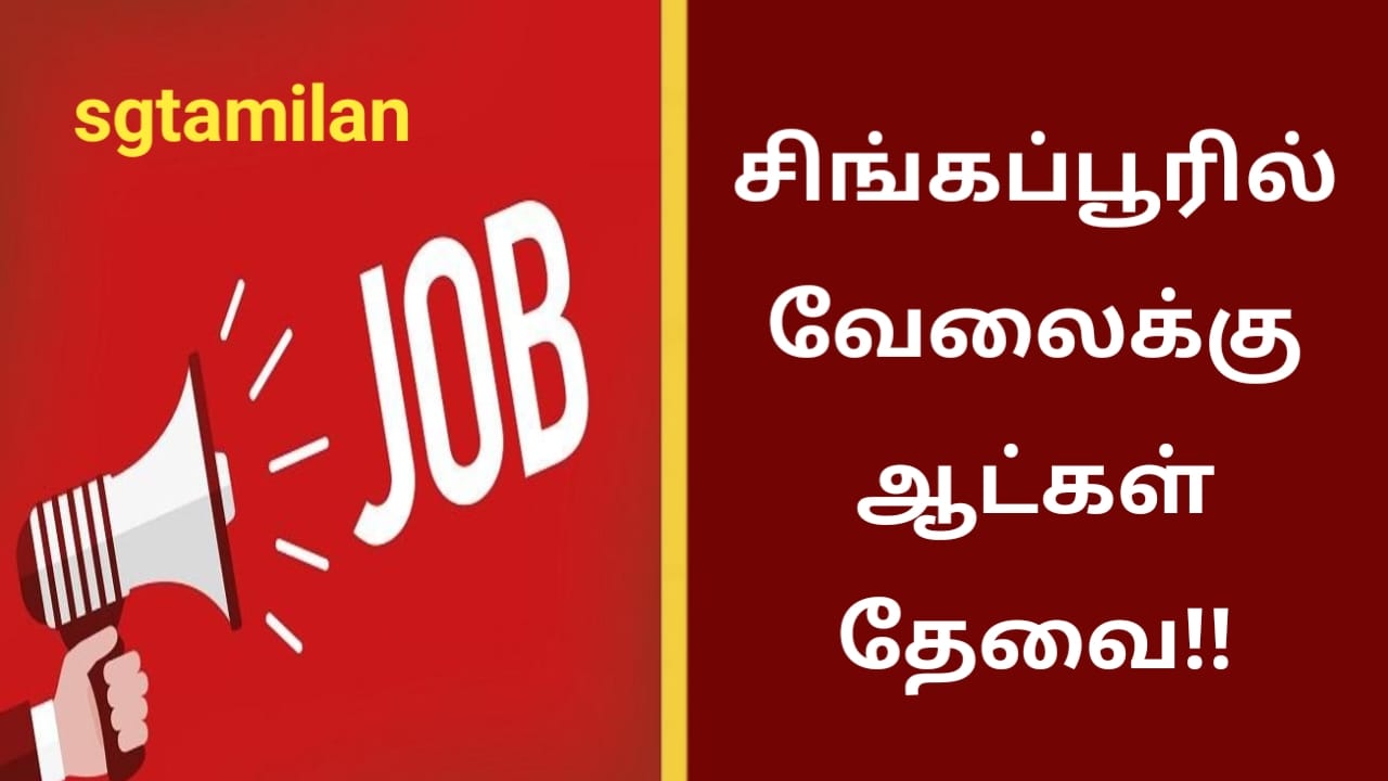 சிங்கப்பூரில் வேலைக்கு ஆட்கள் தேவை!!
