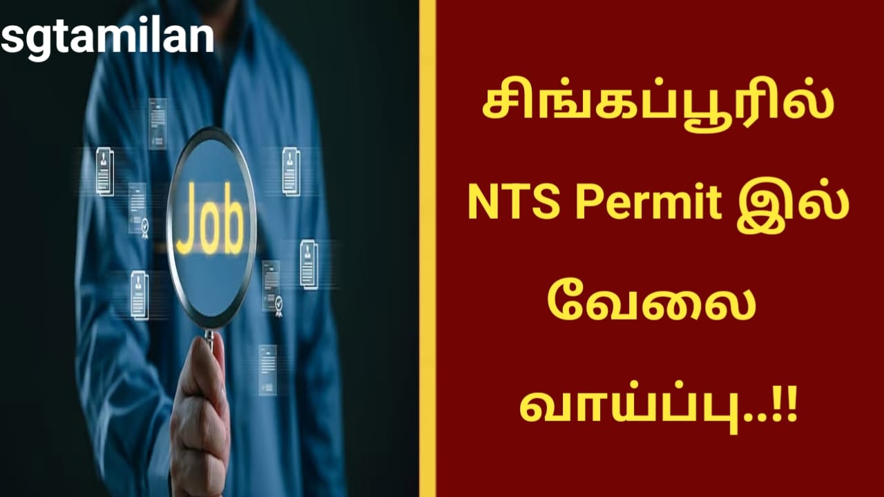 சிங்கப்பூரில் NTS Permit இல் வேலை வாய்ப்பு..!!