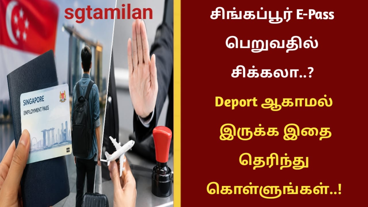சிங்கப்பூர் E-Pass பெறுவதில் சிக்கலா..? Deport ஆகாமல் இருக்க இதை தெரிந்துகொள்ளுங்கள்..!