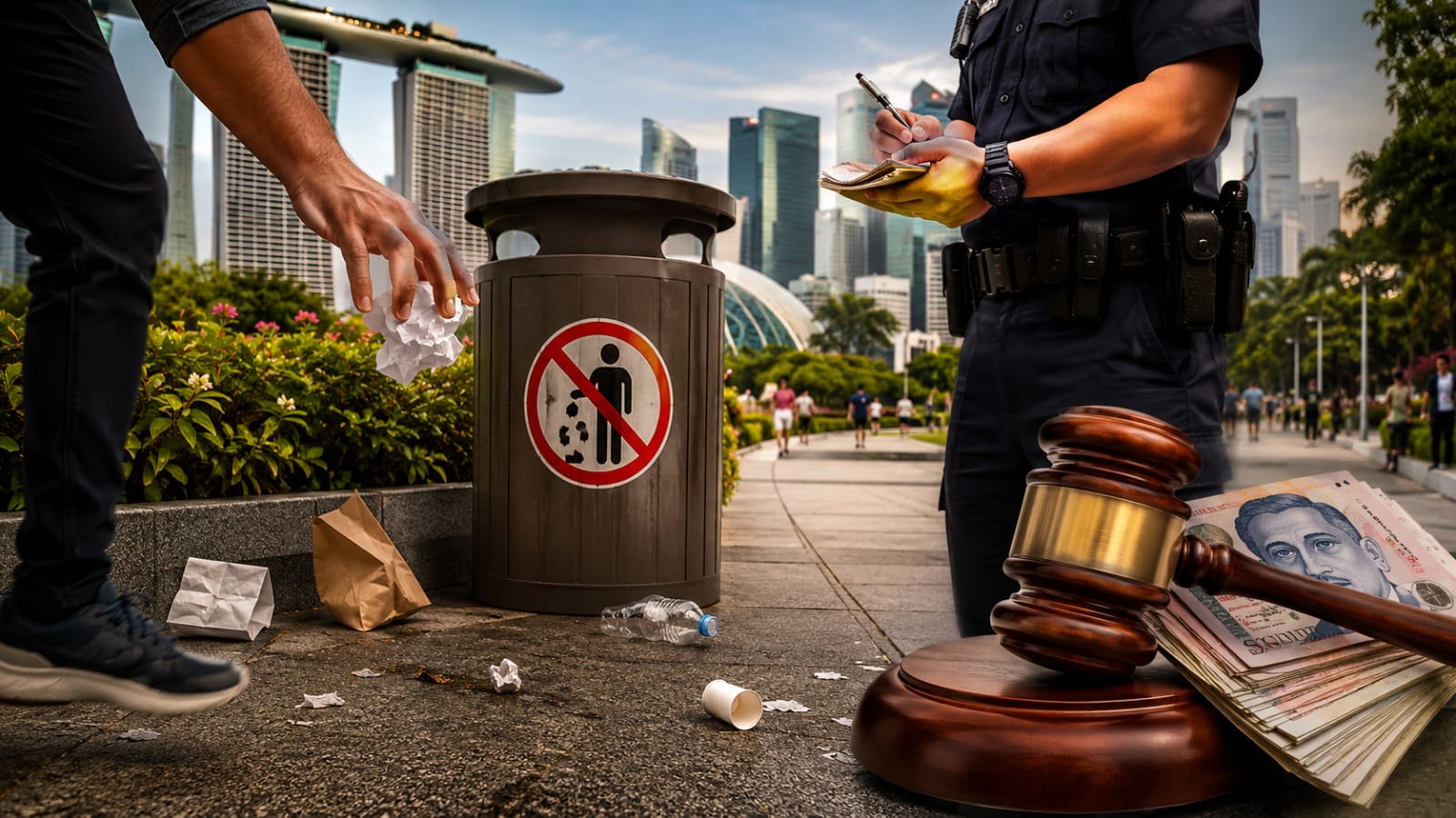 சிங்கப்பூரில் குப்பை போட்டால் எவ்வளவு அபராதம்..? Littering விதிகளை மீறினால் என்ன நடக்கும்..?