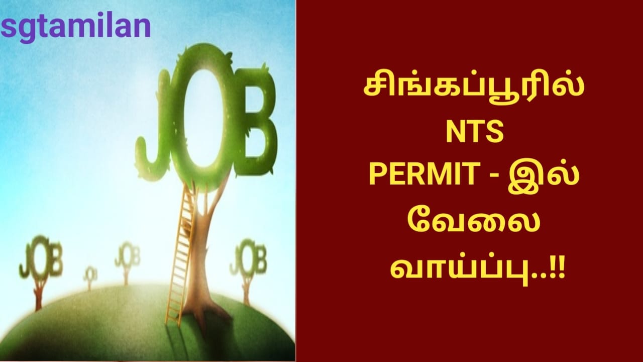 சிங்கப்பூரில் NTS PERMIT – இல் வேலை வாய்ப்பு..!!
