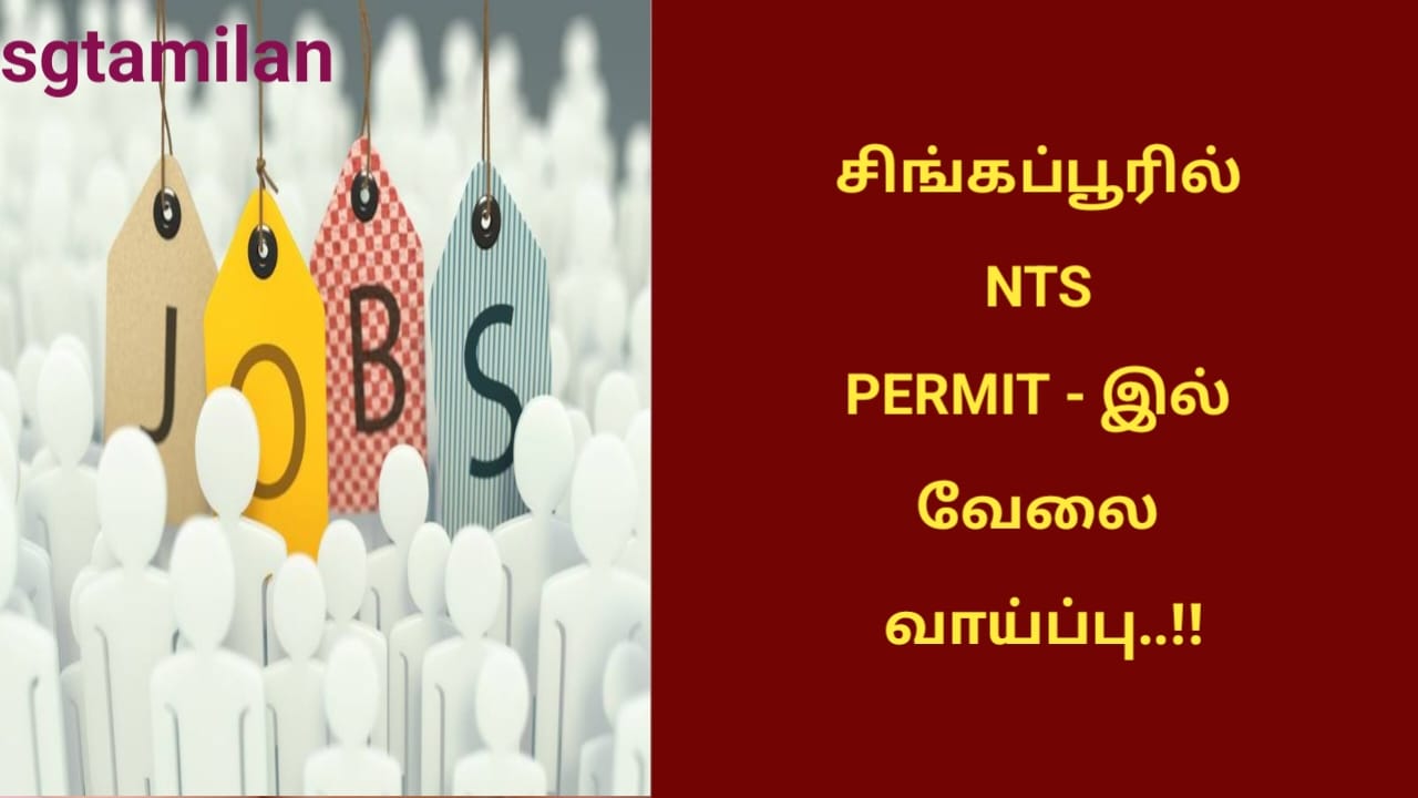 சிங்கப்பூரில் NTS PERMIT – இல் வேலை வாய்ப்பு..!!